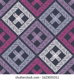 Ethnic boho ornament. Seamless pattern. Tribal motif. Vector illustration for web design or print.