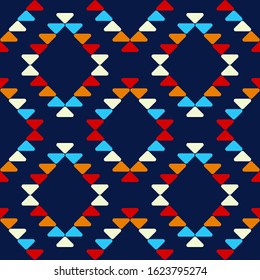 Ethnic boho ornament. Seamless pattern. Tribal motif. Vector illustration for web design or print.