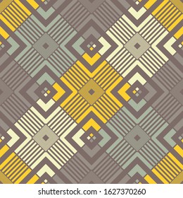 Ethnic boho ornament. Seamless pattern. Tribal motif. Vector illustration for web design or print.