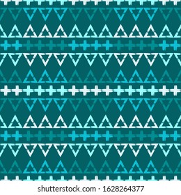 Ethnic boho ornament. Seamless pattern. Tribal motif. Vector illustration for web design or print.