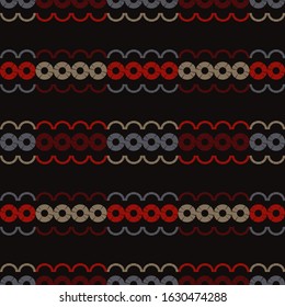 Ethnic boho ornament. Seamless pattern. Tribal motif. Vector illustration for web design or print.
