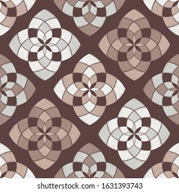 Ethnic boho ornament. Seamless pattern. Tribal motif. Vector illustration for web design or print.