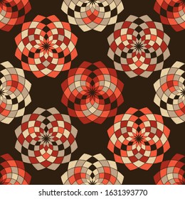 Ethnic boho ornament. Seamless pattern. Tribal motif. Vector illustration for web design or print.