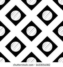 Ethnic boho ornament. Seamless pattern. Tribal motif. Vector illustration for web design or print.