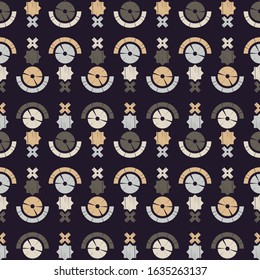 Ethnic boho ornament. Seamless pattern. Tribal motif. Vector illustration for web design or print.