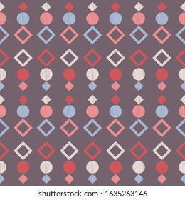 Ethnic boho ornament. Seamless pattern. Tribal motif. Vector illustration for web design or print.