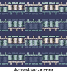Ethnic boho ornament. Seamless pattern. Tribal motif. Vector illustration for web design or print.