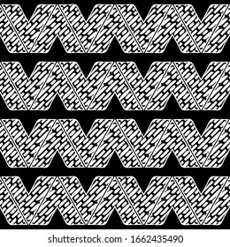  Ornamento étnico boho.Patrón sin problemas. Motivo tribal. Ilustración vectorial para diseño web o impresión.