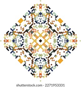 Ornamento étnico de boho. Patrón tribal. Motivo popular. Se puede usar para papel pintado, textil, envoltura, fondo de página web.