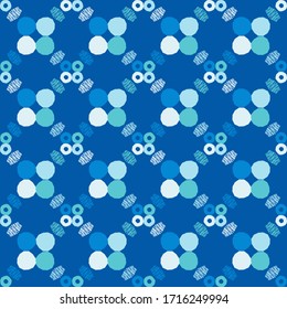 Ethnic boho ornament. Uneven texture. Seamless background. Tribal motif. Vector illustration for web design or print.