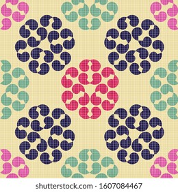 Ethnic boho pattern with decorative drops. Print. Cloth design, wallpaper.
