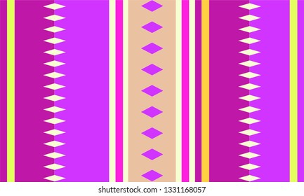 Ethnic Boho Pattern, Multicolor