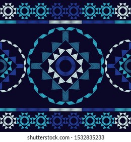 Ethnic boho seamless background. Tribal pattern. Folk motif. Vector illustration for web design or print.