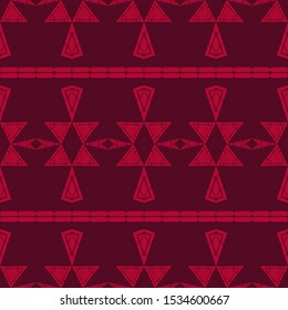 Ethnic boho seamless background. Tribal pattern. Folk motif. Vector illustration for web design or print.