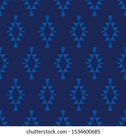 Ethnic boho seamless background. Tribal pattern. Folk motif. Vector illustration for web design or print.
