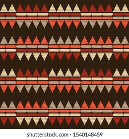 Ethnic boho seamless background. Tribal pattern. Folk motif. Vector illustration for web design or print.