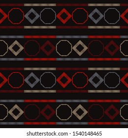 Ethnic boho seamless background. Tribal pattern. Folk motif. Vector illustration for web design or print.