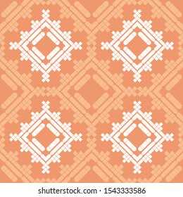 Ethnic boho seamless background. Tribal pattern. Folk motif. Vector illustration for web design or print.
