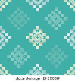 Ethnic boho seamless background. Tribal pattern. Folk motif. Vector illustration for web design or print.