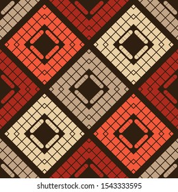 Ethnic boho seamless background. Tribal pattern. Folk motif. Vector illustration for web design or print.
