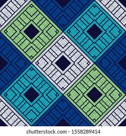 Ethnic boho seamless background. Tribal pattern. Folk motif. Vector illustration for web design or print.