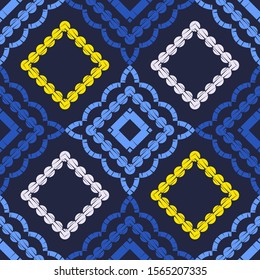 Ethnic boho seamless background. Tribal pattern. Folk motif. Vector illustration for web design or print.