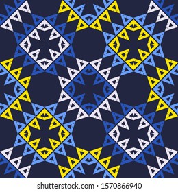 Ethnic boho seamless background. Tribal pattern. Folk motif. Vector illustration for web design or print.