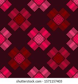 Ethnic boho seamless background. Tribal pattern. Folk motif. Vector illustration for web design or print.