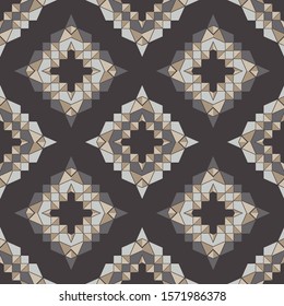 Ethnic boho seamless background. Tribal pattern. Folk motif. Vector illustration for web design or print.