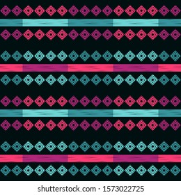 Ethnic boho seamless background. Tribal pattern. Folk motif. Vector illustration for web design or print.