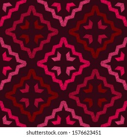 Ethnic boho seamless background. Tribal pattern. Folk motif. Vector illustration for web design or print.