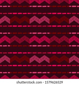 Ethnic boho seamless background. Tribal pattern. Folk motif. Vector illustration for web design or print.