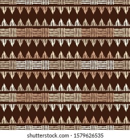 Ethnic boho seamless background. Tribal pattern. Folk motif. Vector illustration for web design or print.
