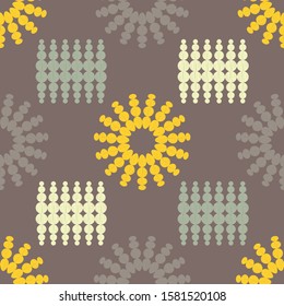 Ethnic boho seamless background. Tribal pattern. Folk motif. Vector illustration for web design or print.