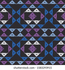 Ethnic boho seamless background. Tribal pattern. Folk motif. Vector illustration for web design or print.