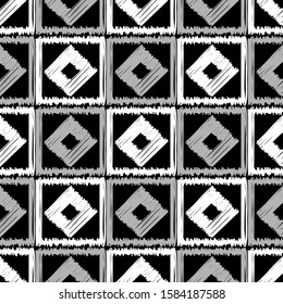 Ethnic boho seamless background. Tribal pattern. Folk motif. Vector illustration for web design or print.