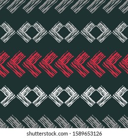 Ethnic boho seamless background. Tribal pattern. Folk motif. Vector illustration for web design or print.