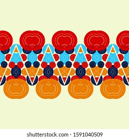 Ethnic boho seamless background. Tribal pattern. Folk motif. Vector illustration for web design or print.
