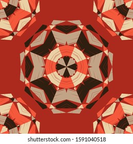 Ethnic boho seamless background. Tribal pattern. Folk motif. Vector illustration for web design or print.