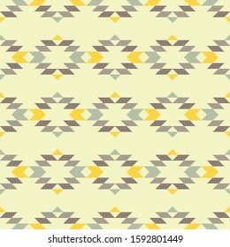 Ethnic boho seamless background. Tribal pattern. Folk motif. Vector illustration for web design or print.