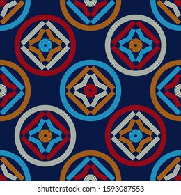 Ethnic boho seamless background. Tribal pattern. Folk motif. Vector illustration for web design or print.