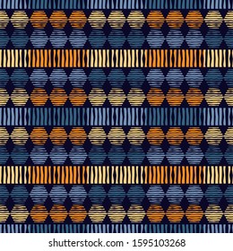 Ethnic boho seamless background. Tribal pattern. Folk motif. Vector illustration for web design or print.