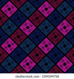 Ethnic boho seamless background. Tribal pattern. Folk motif. Vector illustration for web design or print.