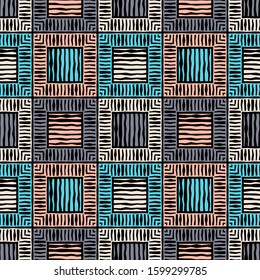 Ethnic boho seamless background. Tribal pattern. Folk motif. Vector illustration for web design or print.
