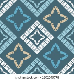 Ethnic boho seamless background. Tribal pattern. Folk motif. Vector illustration for web design or print.