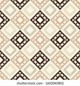 Ethnic boho seamless background. Tribal pattern. Folk motif. Vector illustration for web design or print.