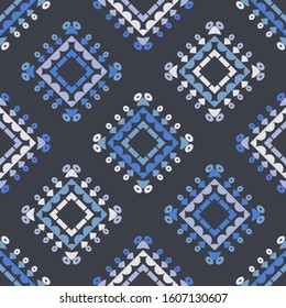 Ethnic boho seamless background. Tribal pattern. Folk motif. Vector illustration for web design or print.