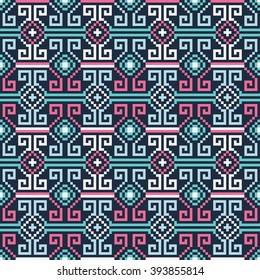 Ethnic boho seamless pattern. 