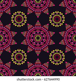 Ethnic boho seamless pattern. 