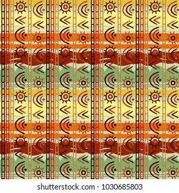 Ethnic, boho seamless pattern. Abstract background texture. Wallpaper
